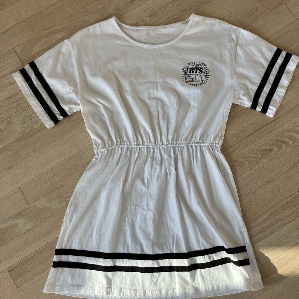 BTS Army Dress blue and white striped BTS k pop clothing Jimin 95 dress